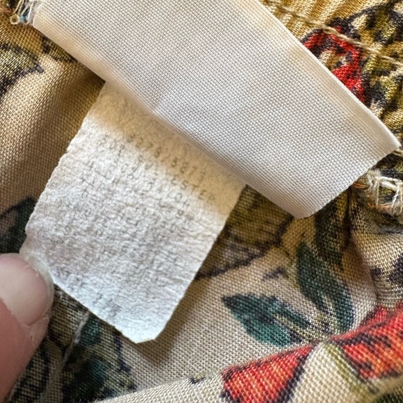 Vintage Anna G Orange Cream Pleated A-Line Skirt - Picture 14 of 15